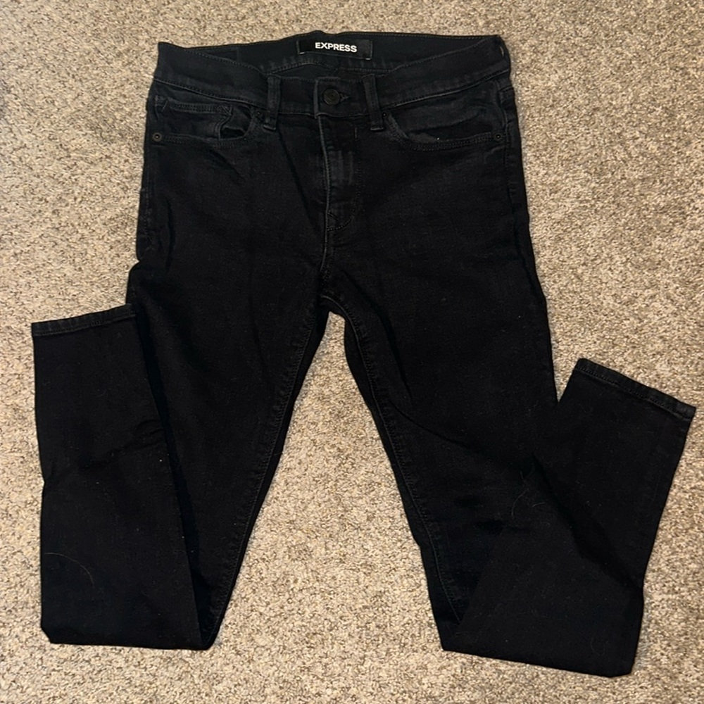 Express mid rise jean legging sz 4R